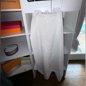 Zara Home Elegant White Lace Trim Dress